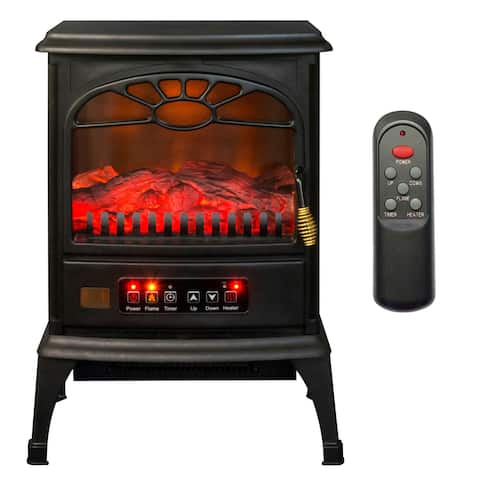 LifeSmart 1500 W Portable 3 Sided Electric Infrared Quartz Stove Heater, Indoor