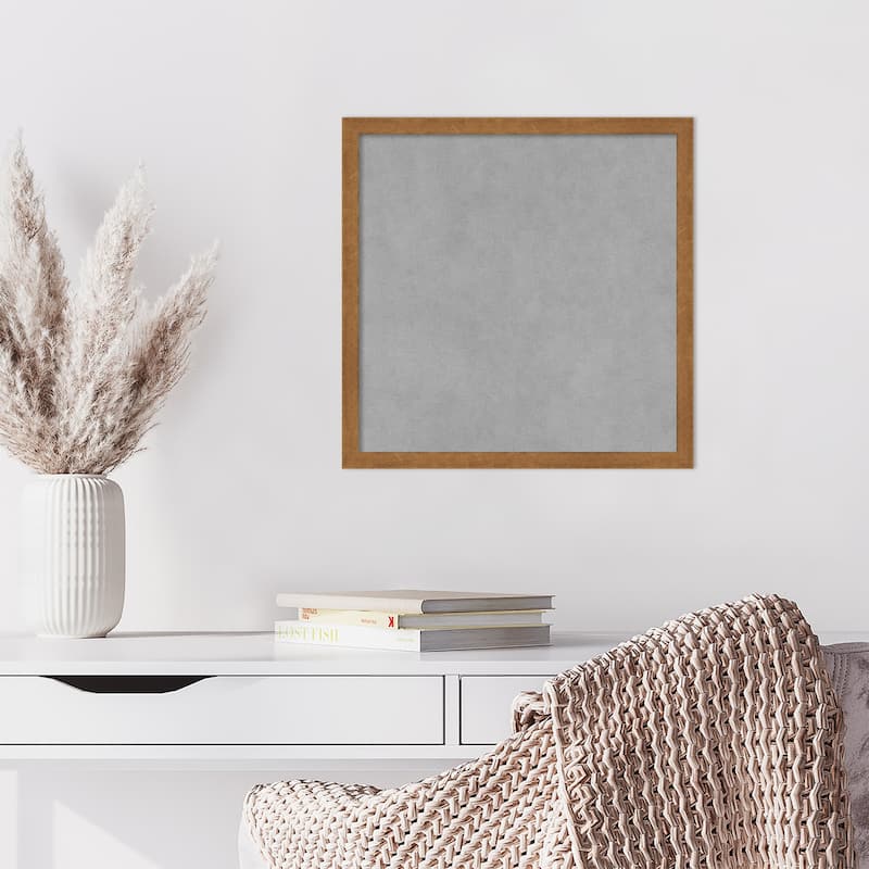 Amanti Art Carlisle Blonde Narrow Framed Magnetic Board