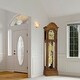 preview thumbnail 2 of 0, Ridgeway Primrose Traditional, Elegant, Antique Design, Grandfather Style Chiming Floor Clock with Pendulum and Movements Brown