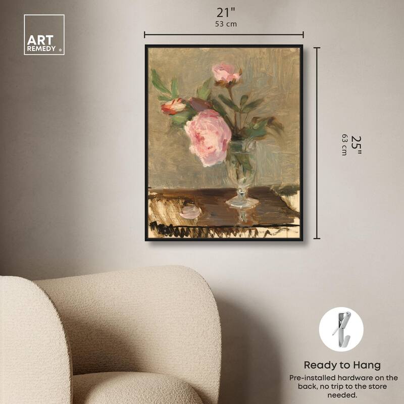 Moristot Peony Canvas by Art Remedy