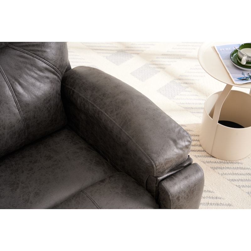 Oversized Power Lift Recliner Chair with Silent Electric Motor and Massage Function, Tool-Free Assembly