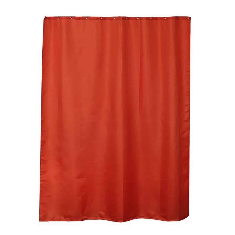 Extra Long Shower Curtain Polyester 12 Rings 79"L x 71"W