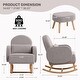 preview thumbnail 35 of 46, HOMYKA 27.95” Wide Rocking Chair with Ottomans for Nursery and Living Room