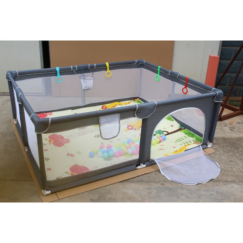 71" * 59" Baby Playard Cloth Playpen Removable Enclosures For Indoor And Outdoor Use Care For Children And Pets