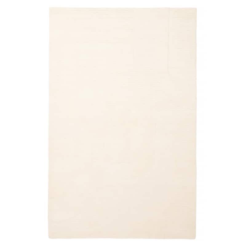 ECARPETGALLERY Hand Tufted Timeless Cream Wool Rug - 5'0 x 8'0 - Cream - 5'0 x 8'0