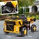 preview thumbnail 6 of 7, Kids 12V Dump Truck Ride-On with Automatic Dumping, Spring Suspension & Built-In Music - Yellow
