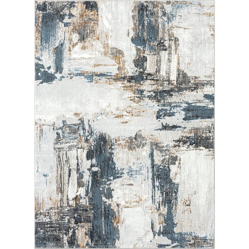 Luxe Weavers Soft Distressed Abstract Area Rug
