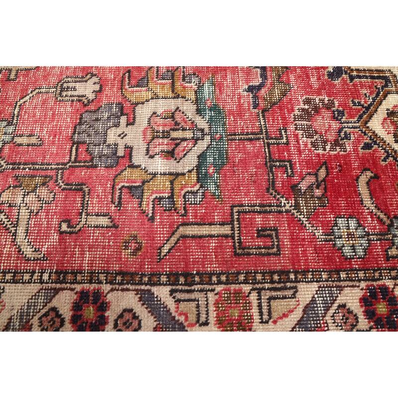 ECARPETGALLERY Hand-knotted Antalya Vintage Red Wool Rug - 9'7 x 12'8