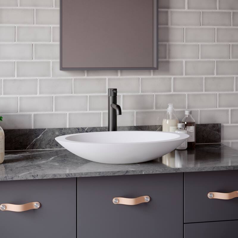 Karran Tryst KBF462 Single-Handle Single Hole Vessel Bathroom Faucet with Matching Pop-up Drain