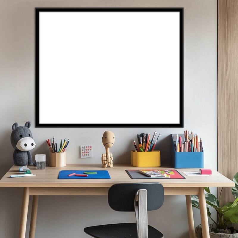 Incline Framed Dry Erase Magnetic Board