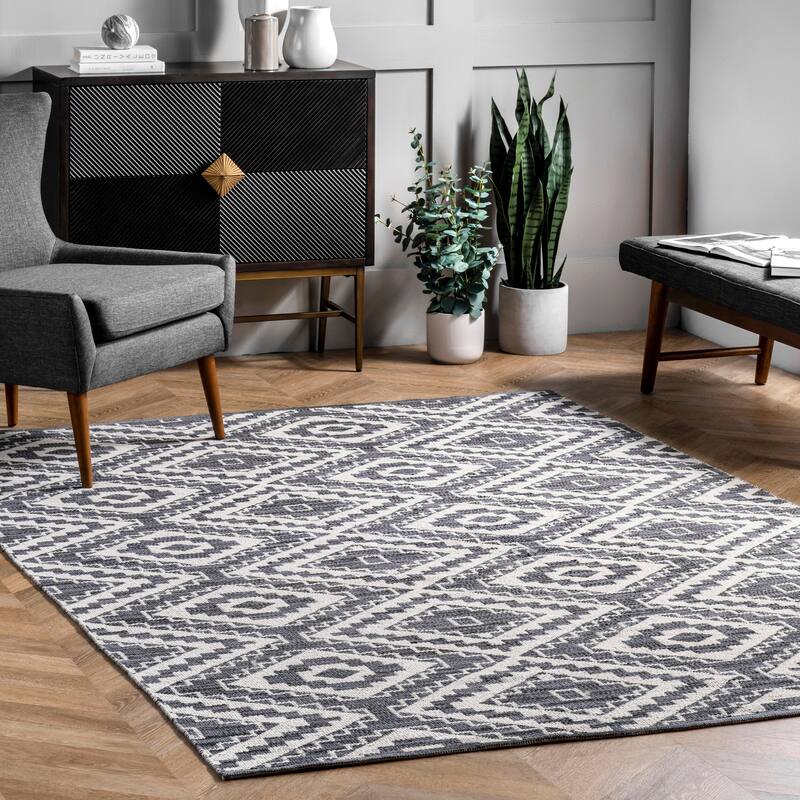 Nuloom Thea Geometric Global Cotton Area Rug