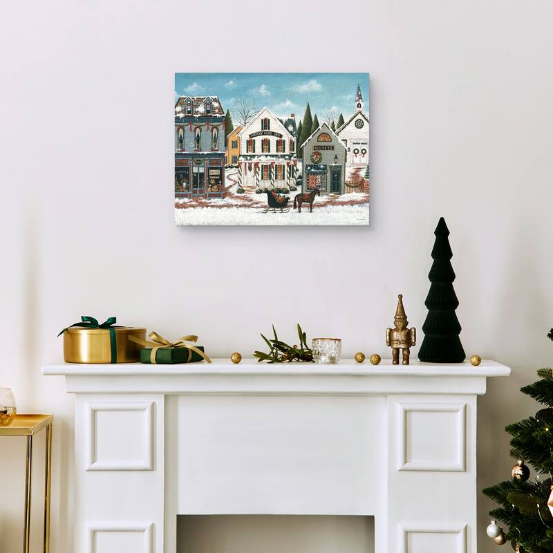 Christmas Village I by David Carter Brown Canvas Art Print