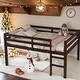 preview thumbnail 1 of 12, Functional Full Loft Bed with Storage, Safety Guaranteed Espresso