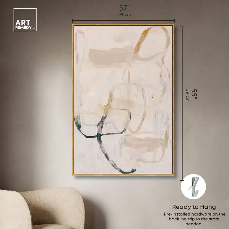 Faded Outlines I Canvas by Art Remedy