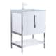 Option White Matte - Chrome Hardware