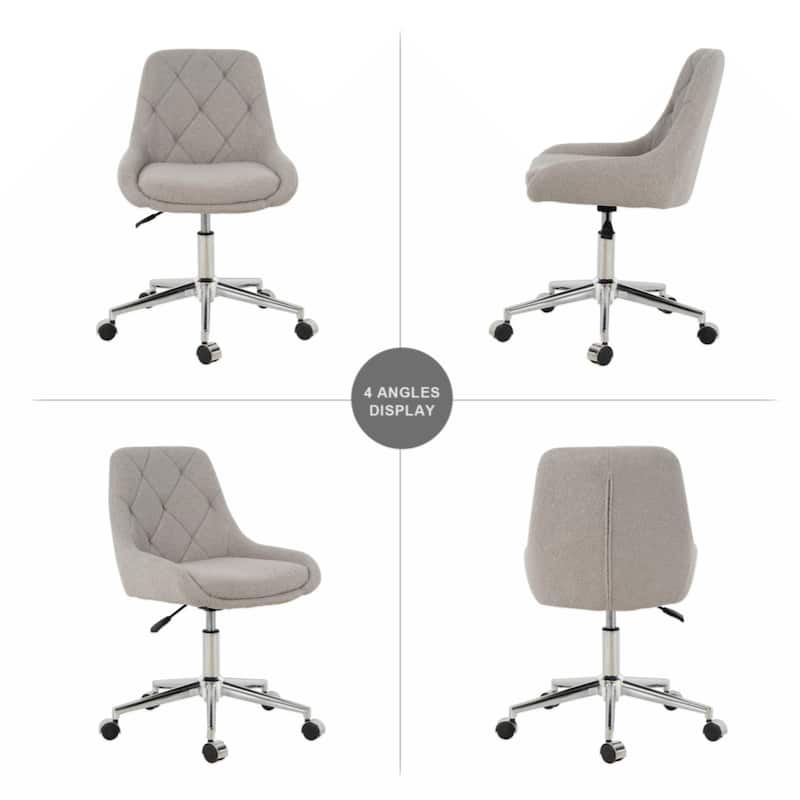 Modern teddy fleece fabric with chrome legs living room furniture dining chair(set of 1)