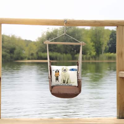 Magnolia Casual Swing Set 4 piece - Chocolate Solid w/ Lake Time