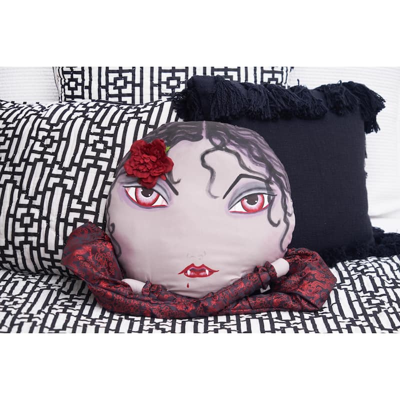 Vampira Zombinaland Halloween Decorative Soft Figurine Pillow