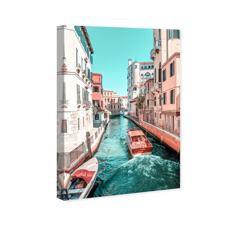 Wynwood Studio Prints Architecture and Buildings Venezia II Blue and Modern & Contemporary Wall Art Canvas Print