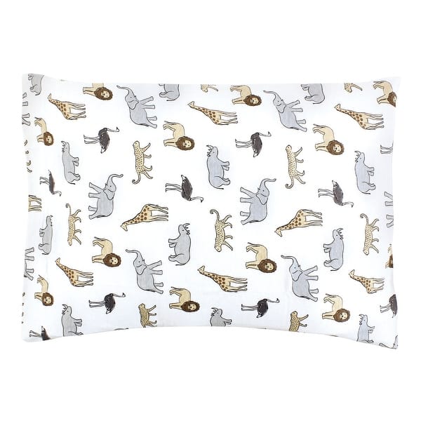 slide 1 of 1, Hudson Baby Cotton Toddler Pillow Case, Modern Safari, One Size - Modern Safari Modern Safari - One Size