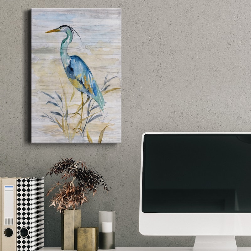 Blue Heron II Premium Gallery Wrapped Canvas - Ready to Hang