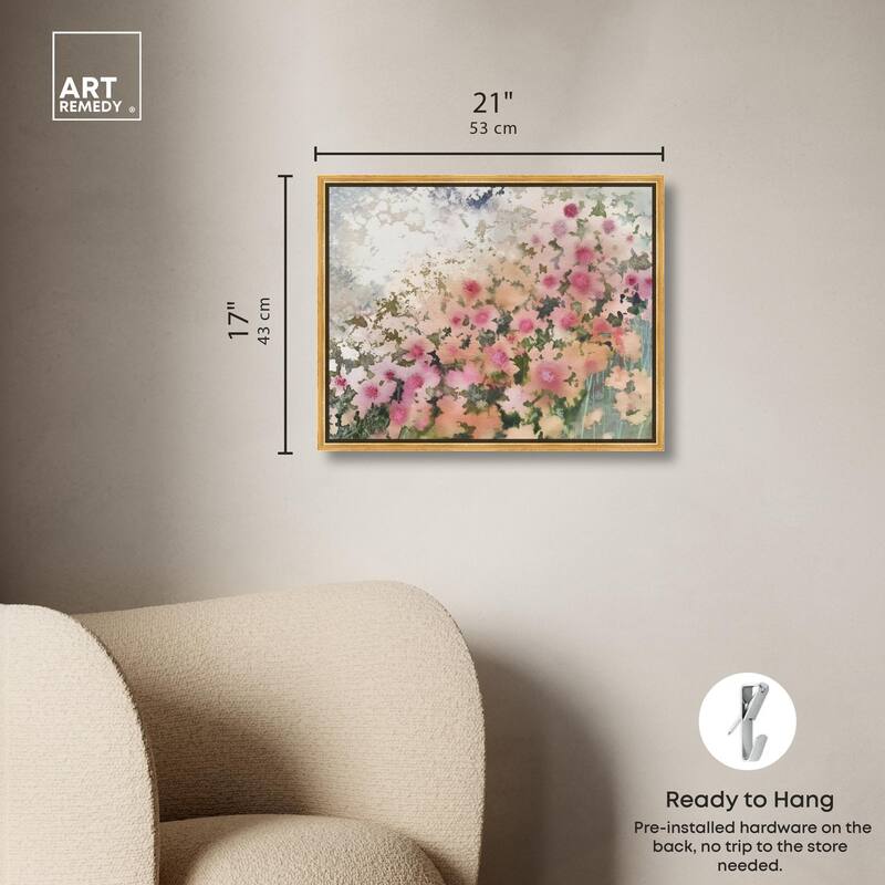 Roseate Remnants Canvas by Art Remedy