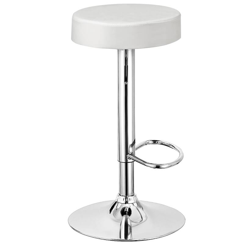 Costway Set of 2 Round Bar Stool Adjustable Swivel Pub Chair w/
