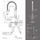 preview thumbnail 35 of 87, WOWOW Single Handle Gooseneck Pull Down Sprayer Kitchen Faucet