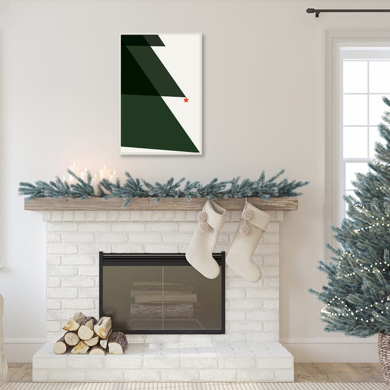 Silent Night 2 by Kubistika Framed Canvas Wall Art Print