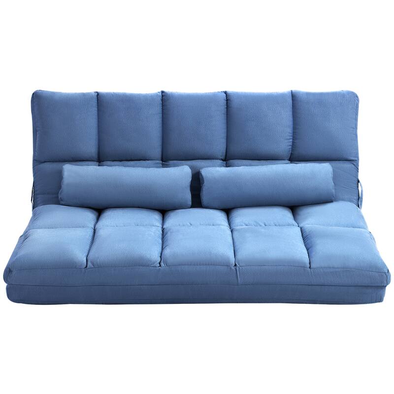51.3" Folding Loveseat Chaise Lounge Chair