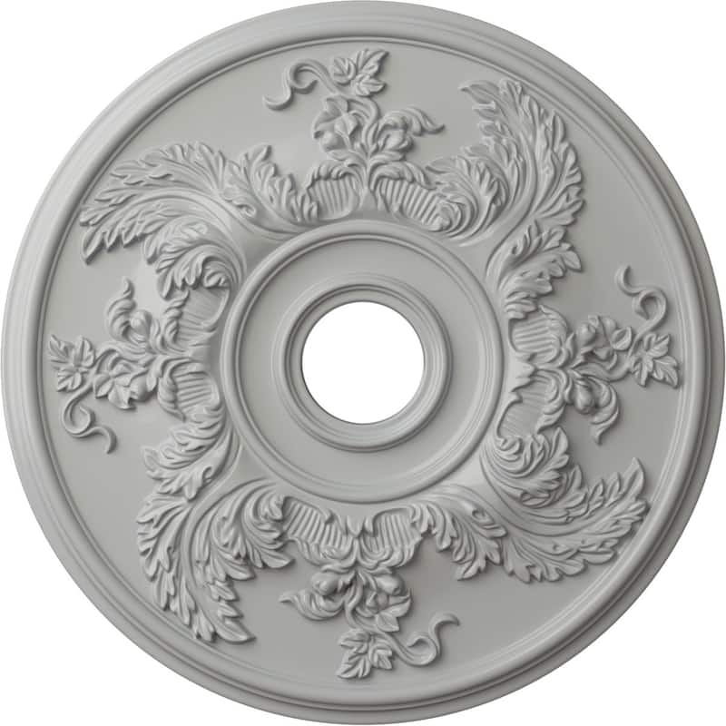 23 5/8"OD x 4 5/8"ID x 1 7/8"P Acanthus Twist Ceiling Medallion