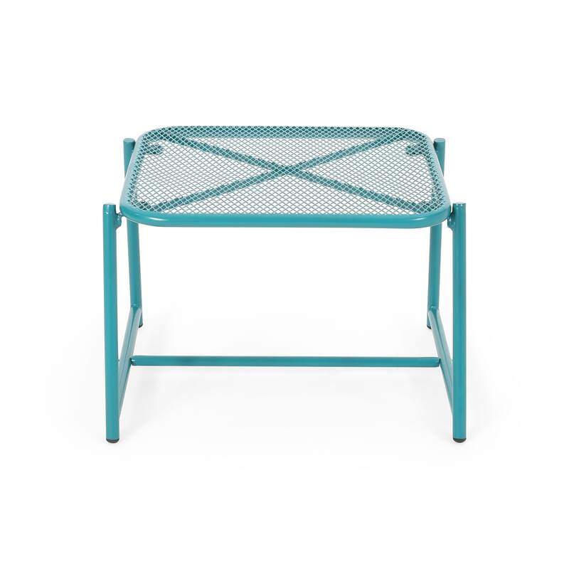 Bucknell Outdoor Iron Metal Mesh Side Table by Christopher Knight Home