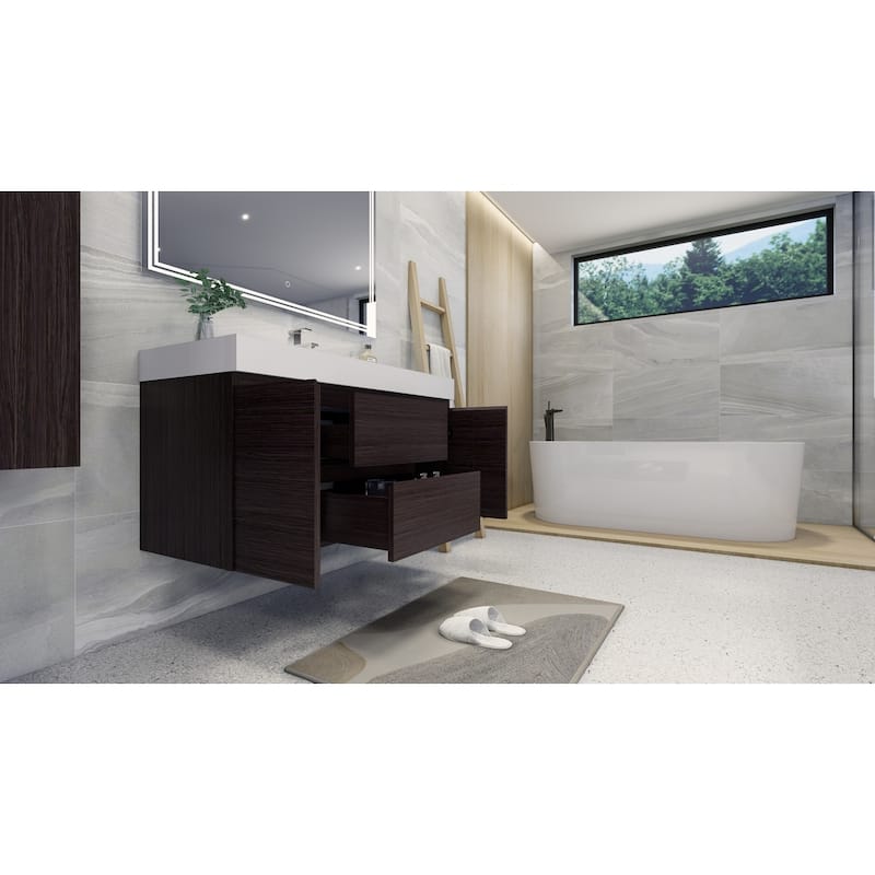 Baillie 48'' Wall-Mounted Vanity with Reinforced Acrylic Sink
