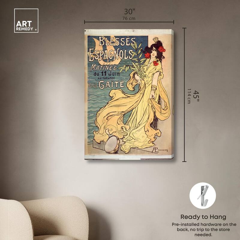 Spanish Dance Canvas by Art Remedy, Gallery Wrapped