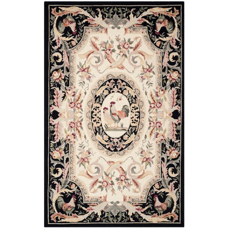 SAFAVIEH Handmade Chelsea Myranda French Country Rooster Wool Rug