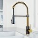 preview thumbnail 75 of 90, VIGO Brant Pull-Down Kitchen Faucet Faucet - Matte Gold/Matte Black