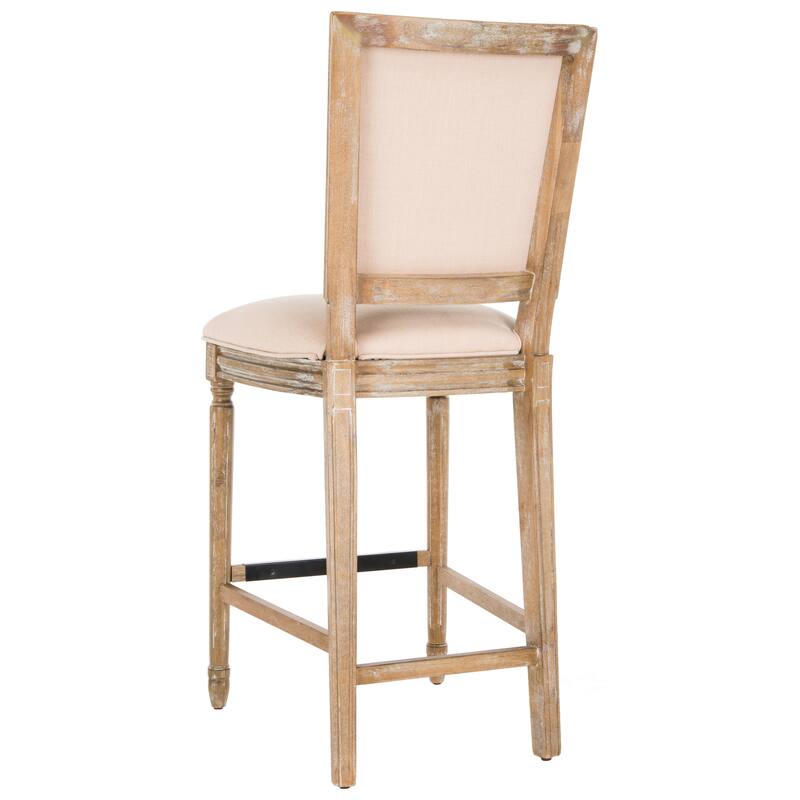 SAFAVIEH Rusmira-30 Inch Rectangular Bar Stool (Set of 2) - 23.5" x 19.3" x 47.3" - 19Wx24Dx47H
