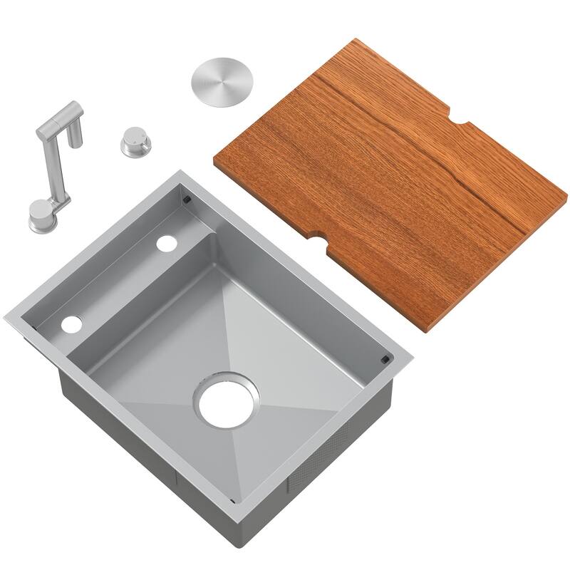 RV Sink with faucet and foldable tap - RV1621R7NG-CHROME