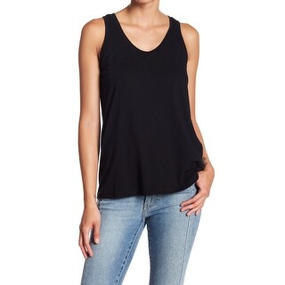 Shop Susina Womens Top Black Size Medium M Scoop Neck Cinched Back