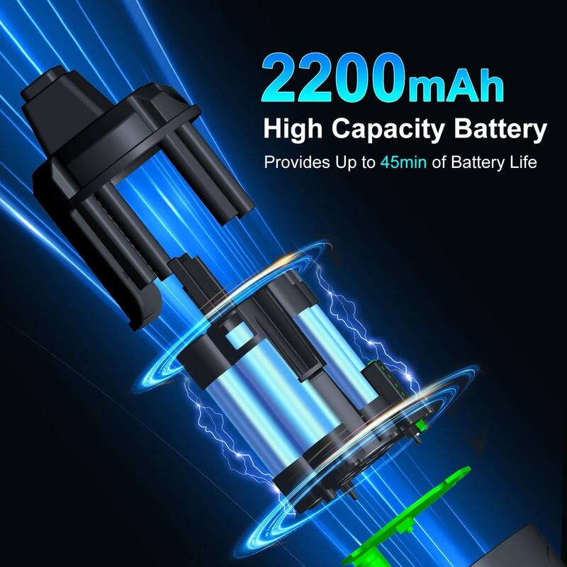 Cordless Vacuum Cleaner, 8-in-1 Stick Vacuum Cleaner, 25Kpa Powerful Suction Vacuum with 45 Mins Runtime Detachable Battery