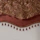 preview thumbnail 26 of 35, Madison Park Aubrey Jacquard Window Rod Pocket Valance with Beads - 50 x 18"