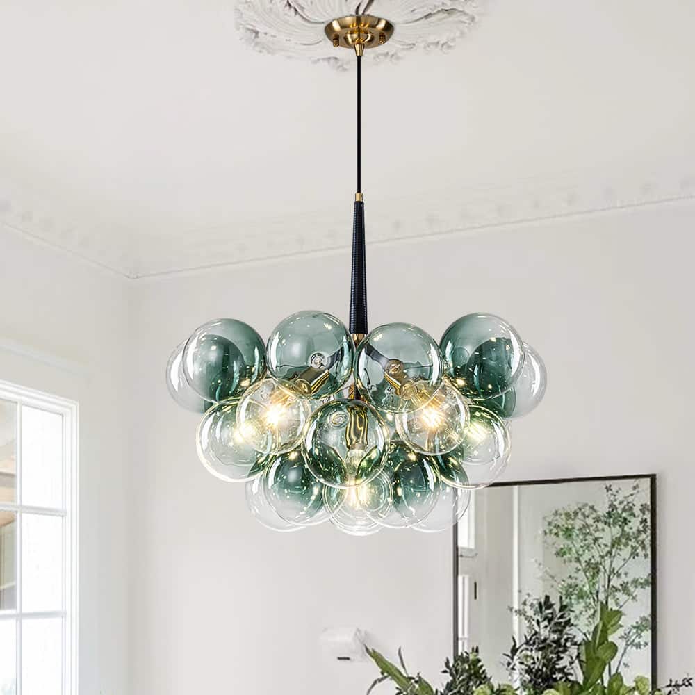 Option Black & Brass + Green Bubbles