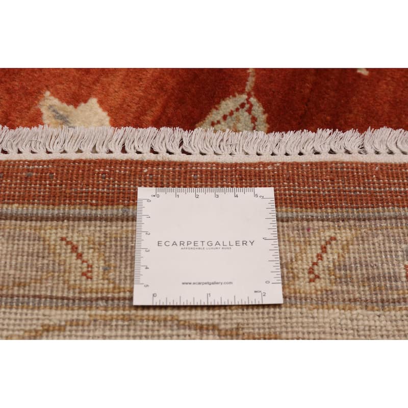ECARPETGALLERY Hand-knotted Jamshidpour Dark Copper Wool Rug - 7' 10" x 10'