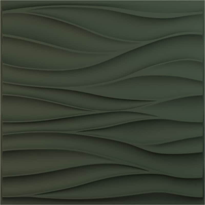 19 5/8"W x 19 5/8"H Ripple EnduraWall Decorative 3D Wall Panel