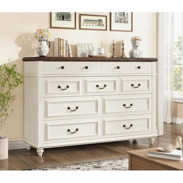 dresser cream Dani 6 Drawer Dresser, Cream High Fashion Home