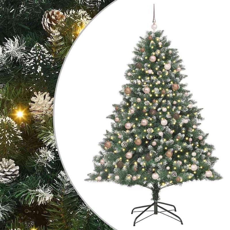 vidaXL Artificial ChristmasTree with Stand Gree PVC