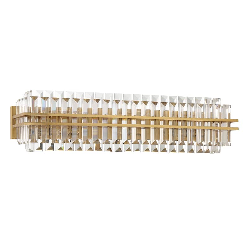 Hayes 6 Light Aged Brass Bathroom Vanity