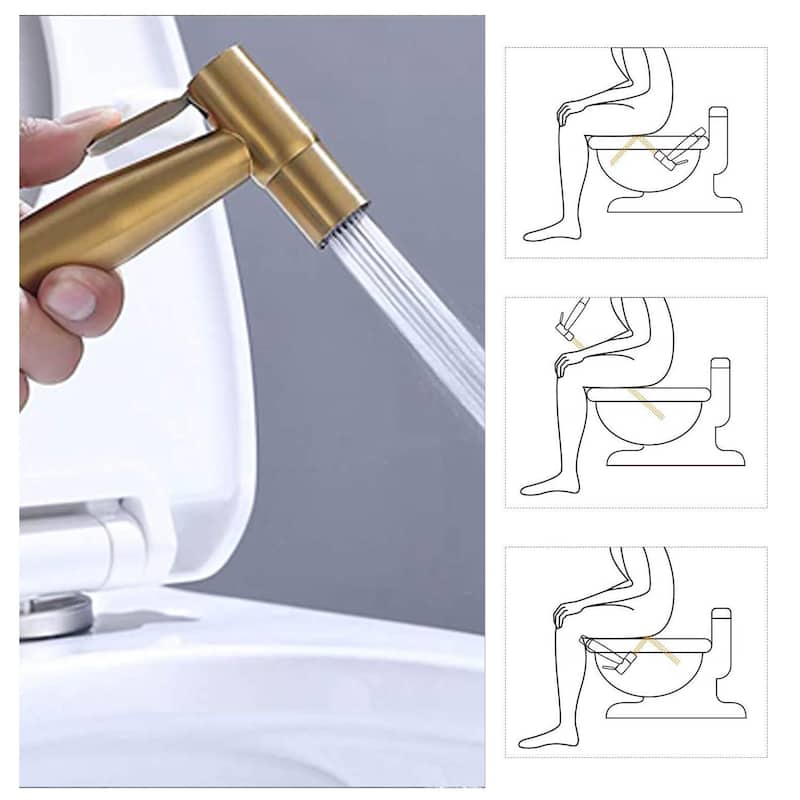 Topcraft Stainless Steel Handheld Toilet Sprayer