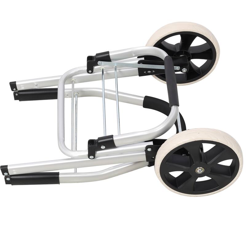 Shopping Trolley with Wheels, Trolley Black Foldable Shopping Cart, Removable Shopping Oxford Waterproof Bag