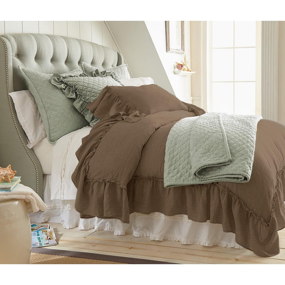 Caprice Duvet Cover, Walnut Brown, King